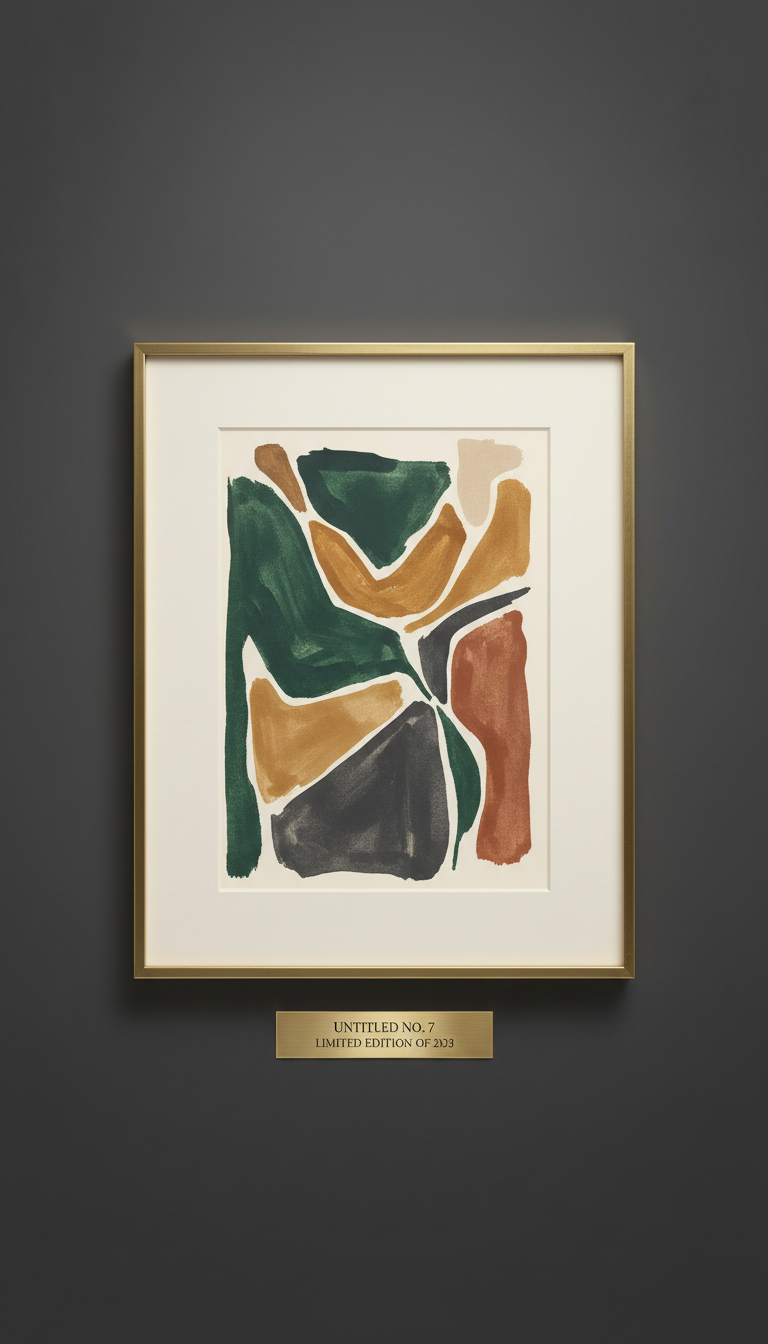 Modern Limited Edition Print with Museum Placard